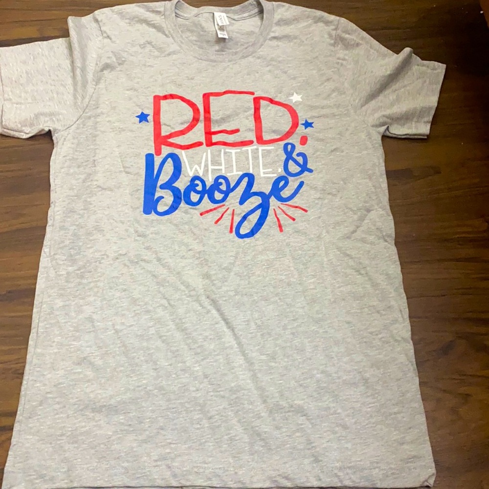Red, white and booze T-shirt